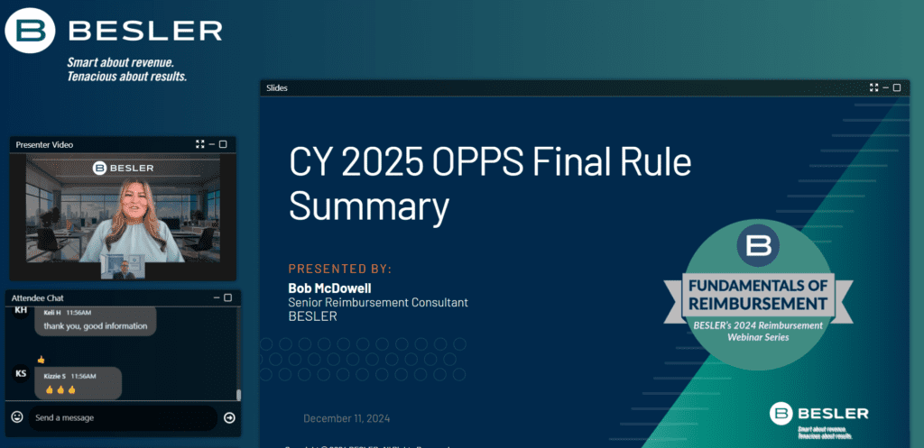 CY2025 OPPS Final Rule Summary Screenshot for Series Page