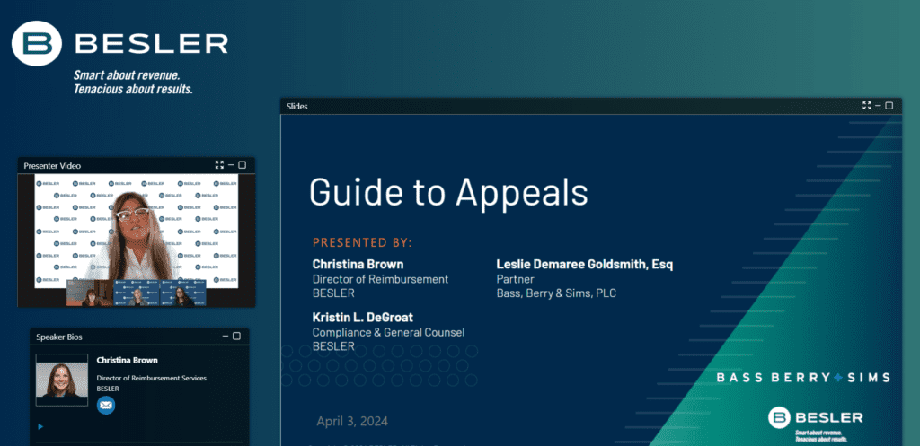 BESLER Webinar: Guide to Appeals